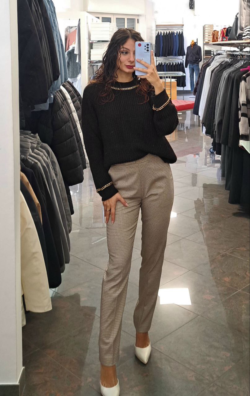 KOCCA Pantalone in Pied de Poule