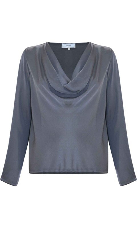 KOCCA Blusa con Collo Drappeggiato