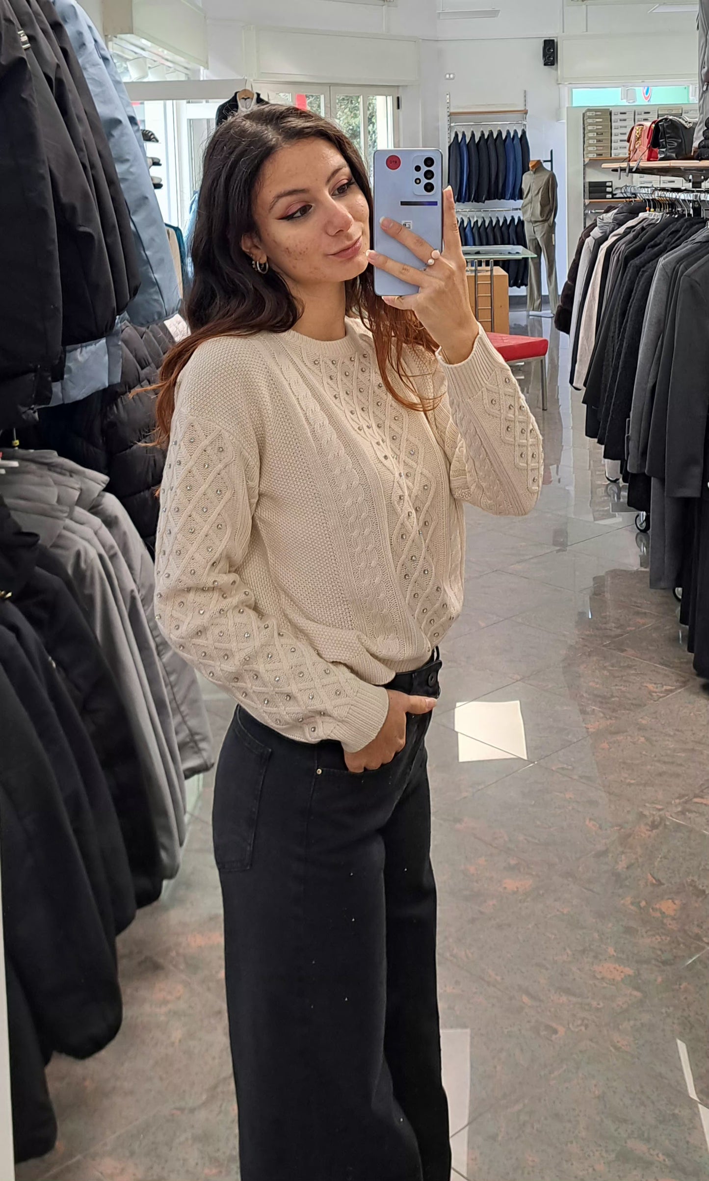 KOCCA Maglioncino Lavorato con Strass