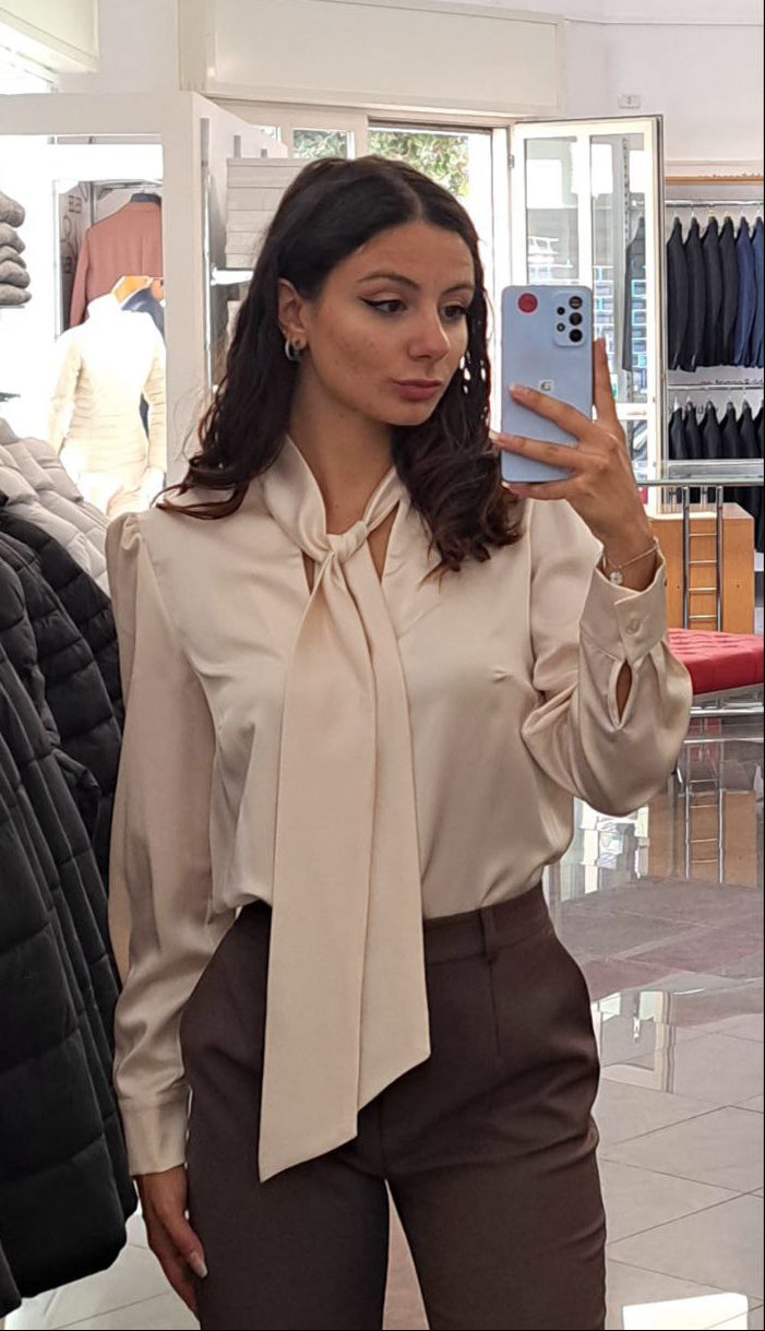 SANGERMANO Blusa Con Fiocco