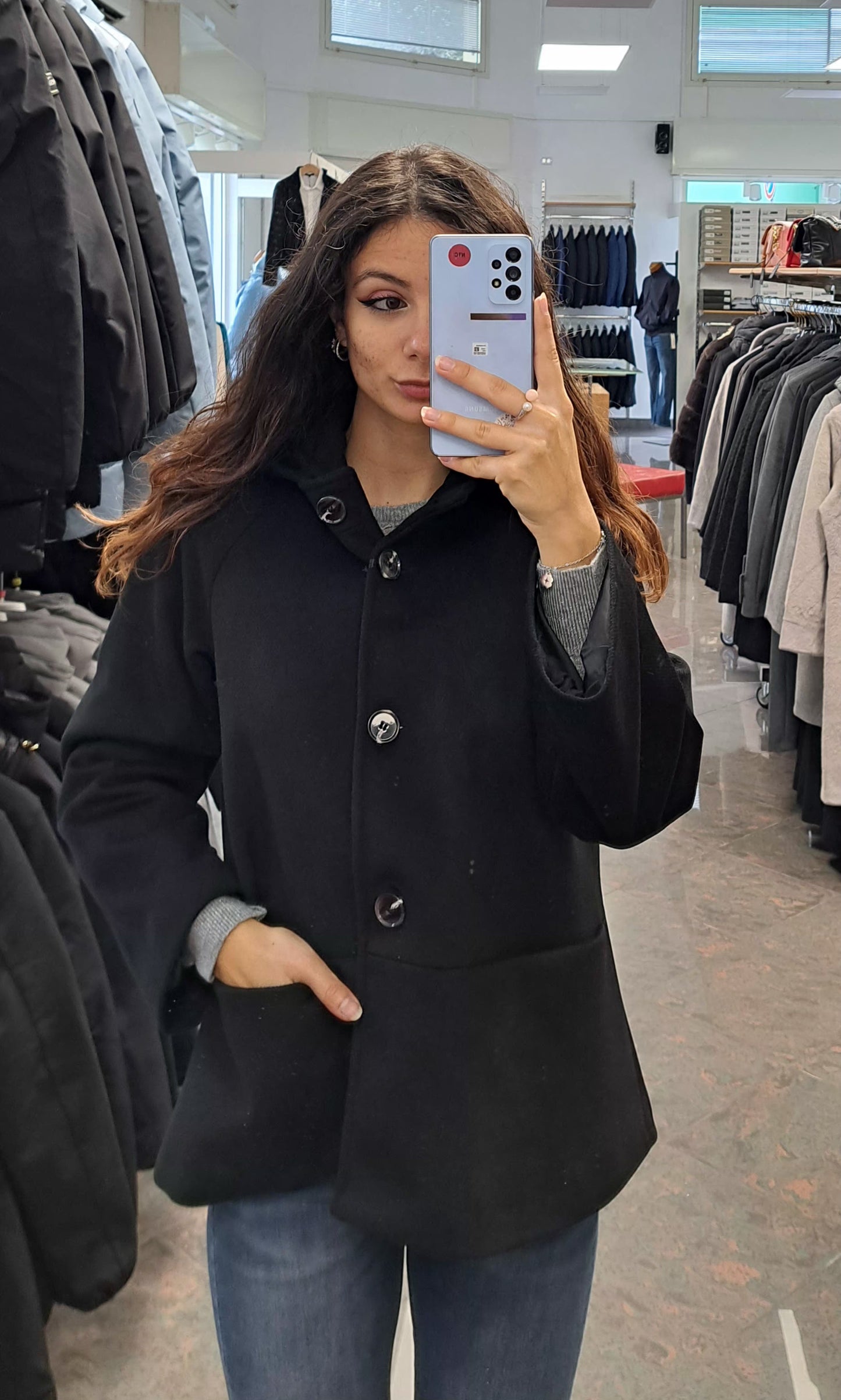 JUUU Cappottino con Cappuccio