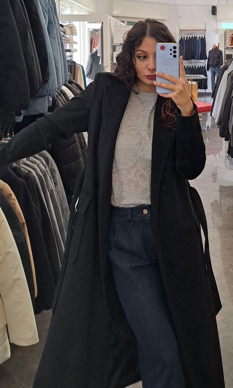 JUUU Cappotto con Cintura