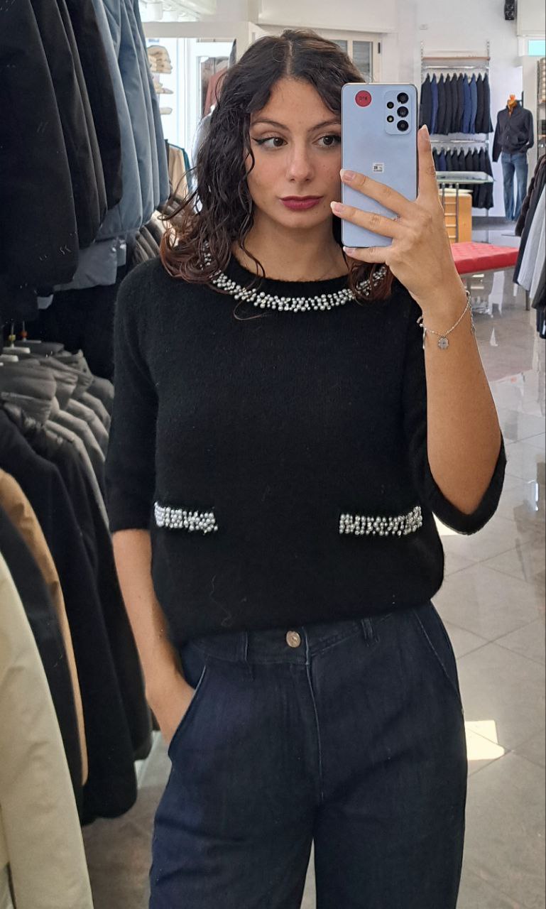 KOCCA Maglioncino Manica 3/4 con Perline