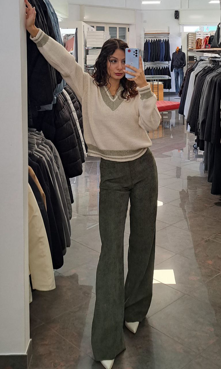 KOCCA Pantalone in Velluto a Costine