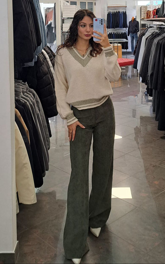 KOCCA Pantalone in Velluto a Costine