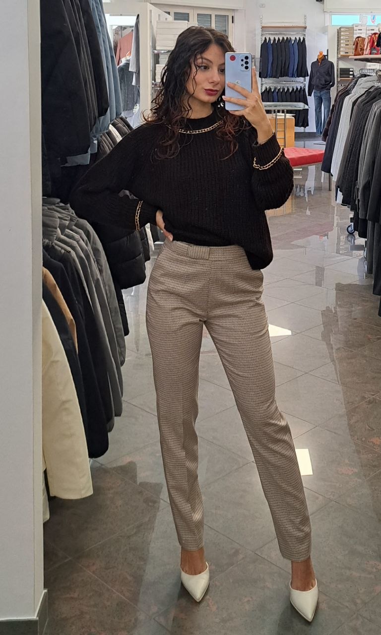 KOCCA Pantalone in Pied de Poule