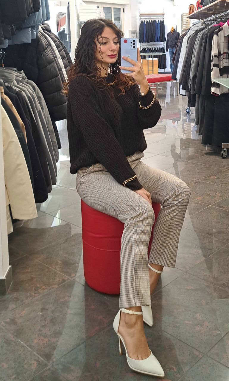 KOCCA Pantalone in Pied de Poule