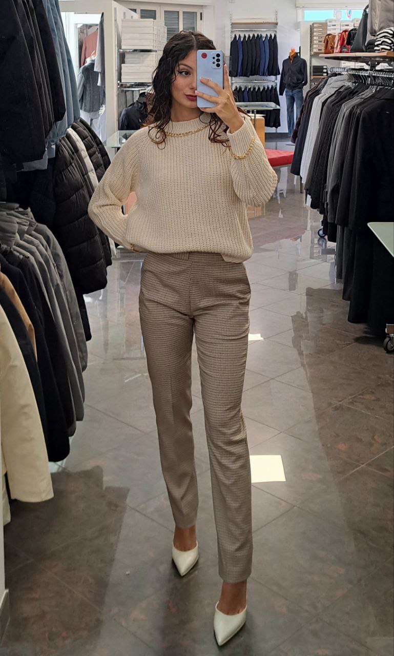 KOCCA Pantalone in Pied de Poule