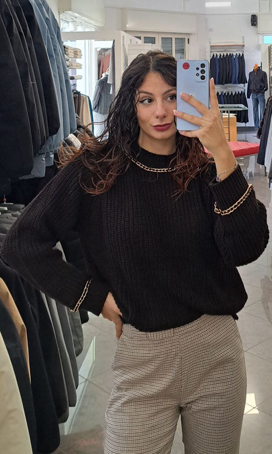 KOCCA Maglioncino con Catene Dorate