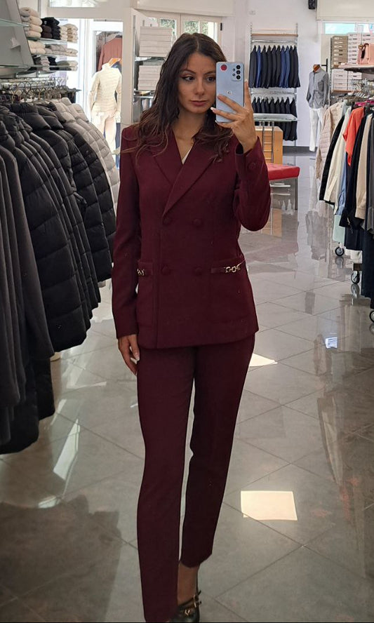 KOCCA Tailleur Doppiopetto con dettagli Dorati