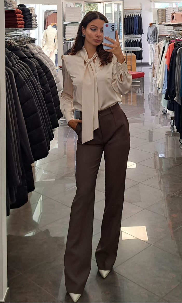 SANGERMANO Pantalone Tailored Palazzo