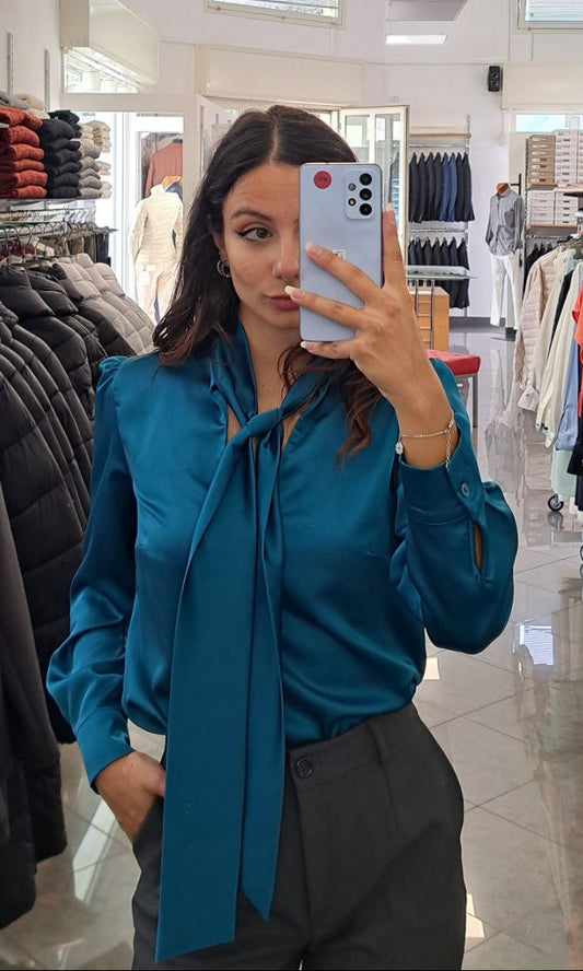 SANGERMANO Blusa Con Fiocco