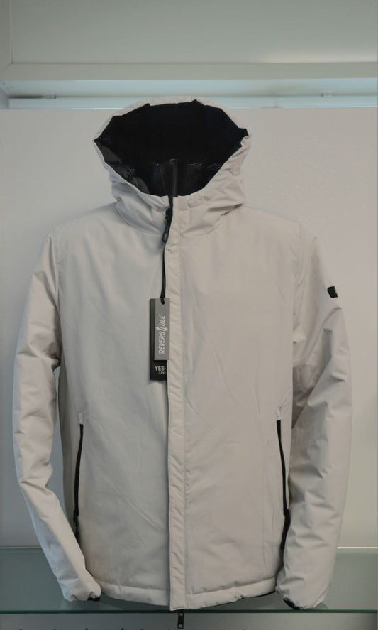 YES ZEE Giubbotto Reversibile con Cappuccio