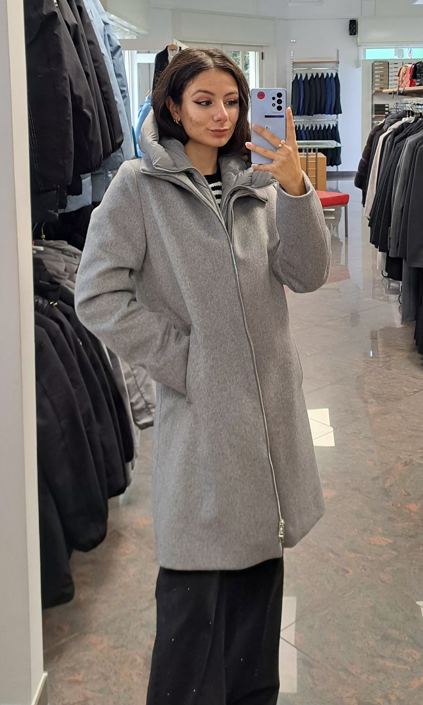 ECLA' Cappotto-Piumino con Cappuccio