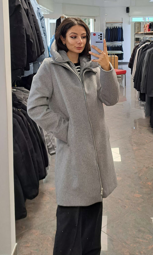 ECLA' Cappotto-Piumino con Cappuccio