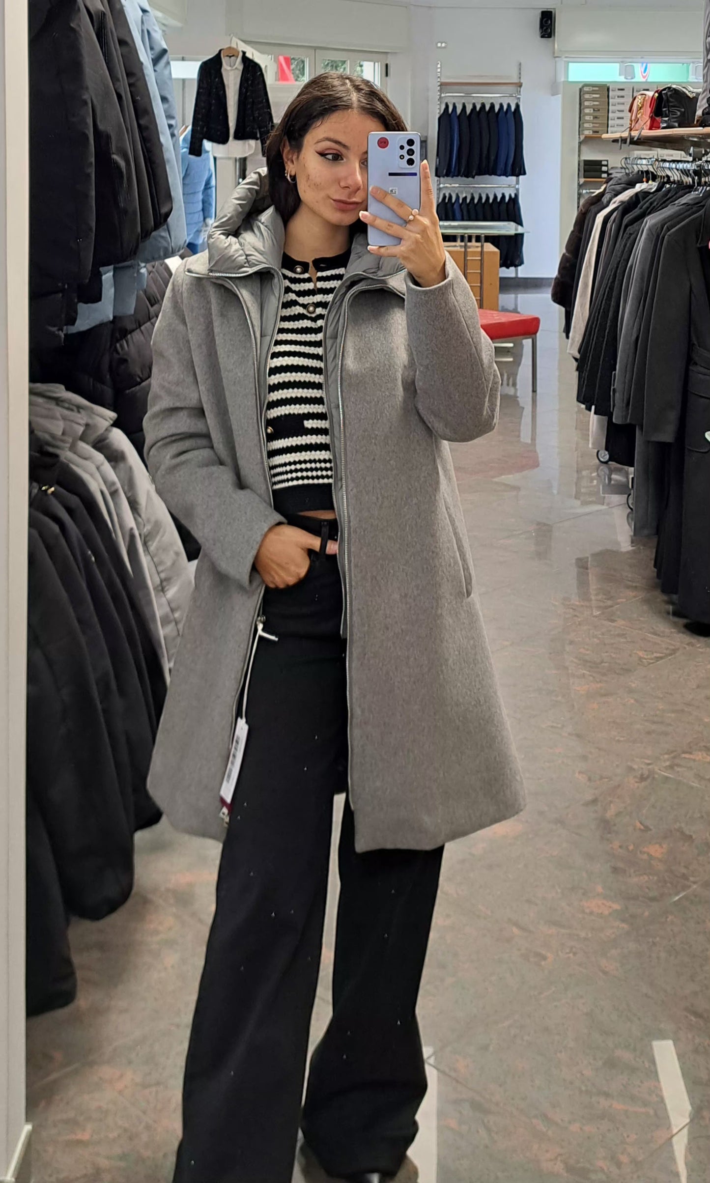 ECLA' Cappotto-Piumino con Cappuccio